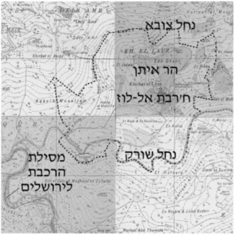 מפת חורבת אל לוז